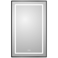 Зеркало (50х80) BelBagno Kraft SPC-KRAFT-500-800-LED-TCH-WARM-NERO с подсветкой