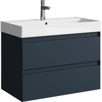 Тумба без раковины 80 см Aqwella Geometria GE01082GRM серый матовый