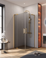 Душевой уголок (100х100) CEZARES SLIDER SLIDER-A-2-100/110-GRIGIO-BORO