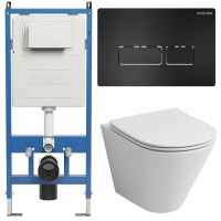 Комплект унитаза с инсталляцией Grossman Pragma 97.4477S.03.210 с клавишей смыва