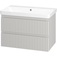 Тумба с раковиной 80 Brevita Victory УТ000024153 серый кашемир