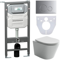 Комплект унитаза с инсталляцией Ceramicanova Balearica CN6000_1001M_1000