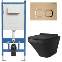 Комплект унитаза с инсталляцией Grossman Galaxy 97.4440BMS.02.310 с клавишей смыва