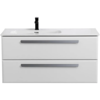 Тумба под раковину Cezares ECO-CER-N-1000-2C-SO-BL-L Bianco Lucido без ручек