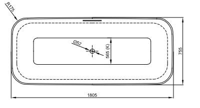 Стальная ванна (180х75) Bette ART 3480-CFXXK белый
