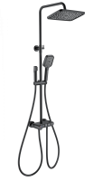 Душевая система с термостатом WONZON & WOGHAND MUSE Corno, черный матовый WW-B3112-MB Душевая система с термостатом WONZON & WOGHAND MUSE Corno, черный матовый WW-B3112-MB
