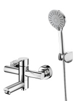 Смеситель для ванны однорычажный с душевым набором Agger Easy A3121200  хром глянцевый