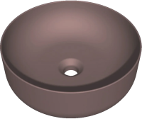 Раковина накладная (40х40) Kerasan Nolita 534475 бургундия матовый