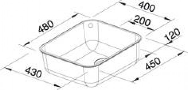 Кухонная мойка Blanco Supra 450-U (c корзинчатым вентилем) 518203