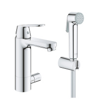 Смеситель для раковины с гигиеническим душем GROHE Eurosmart Cosmopolitan 24191 000 (24191000) хром Смеситель для раковины с гигиеническим душем GROHE Eurosmart Cosmopolitan 24191 000 (24191000) хром