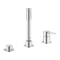 Смеситель однорычажный для ванны на 3 отверстия Grohe Lineare New 19965 001 (19965001) хром