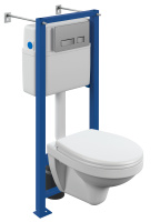 Комплект Cersanit DELFI TPL + VECTOR + MOVI хром матовый SET-DEL/Vec/TPL/Mo-Cm-w