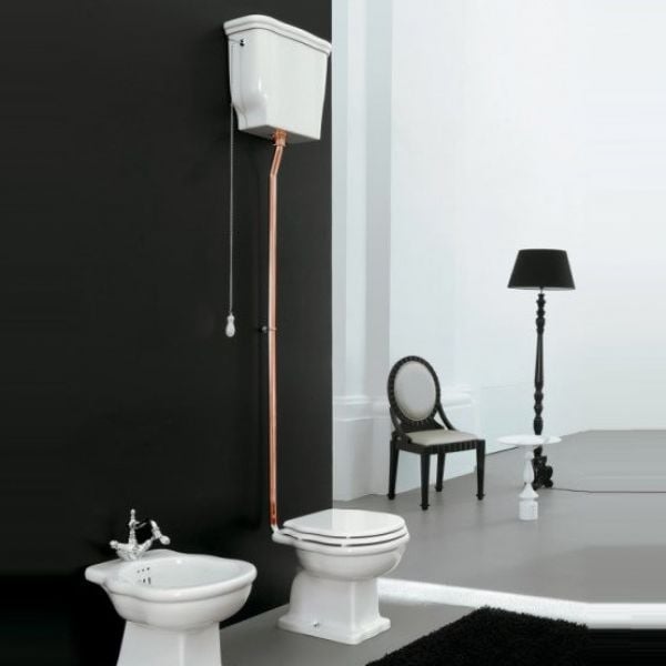 Механизм слива с высокой трубой бронза Artceram Hermitage HEA006 72 br