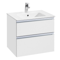 Тумба под раковину Roca The Gap 60 белый глянец 2 ящика A857397806