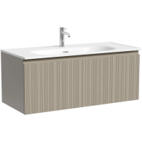 Тумба без раковины подвесная Sancos Code CD100GP серая платина матовый