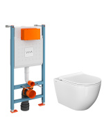 Инсталляция с унитазом Vitra L-Box Mia Round  9873B003-7205 без кнопки