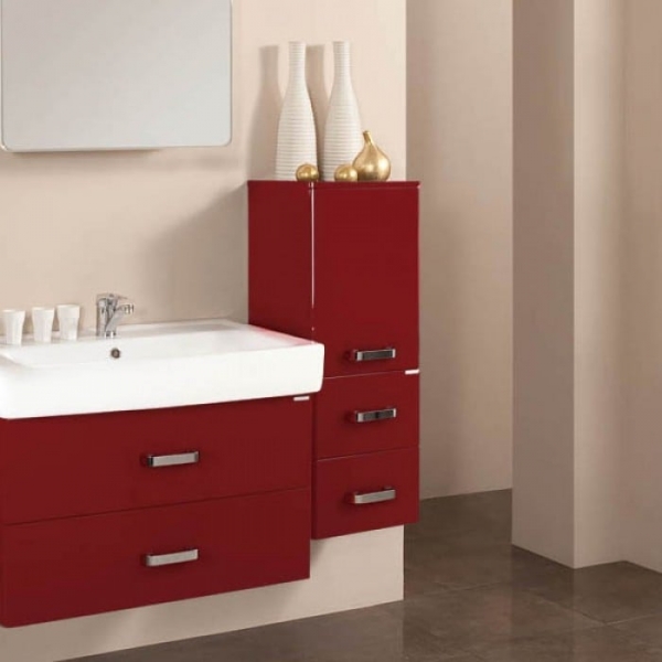 Шкаф подвесной Акватон Америна бордо 1A137803AM940