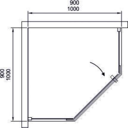 Душевой угол Black&White Stellar Wind S305 3051010