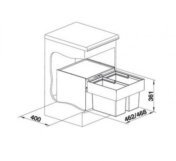 Система сортировки мусора Blanco Select 50/2 518722