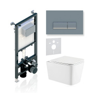 Комплект 3в1 Koller Pool Alcora ST 1200+INTEGRO Matt Chrome+KVADRO