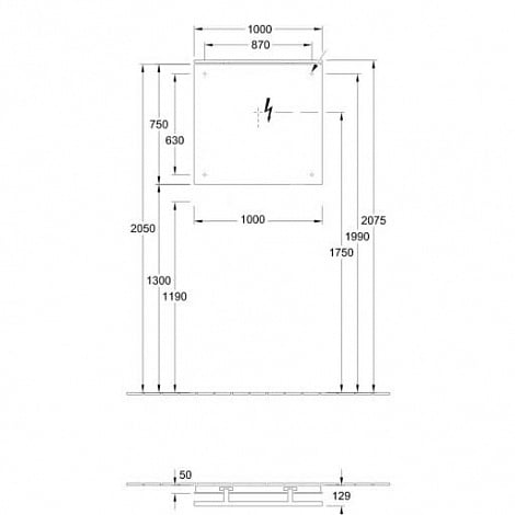 Зеркало с подсветкой Villeroy&Boch More to See A4041000