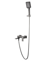 Смеситель для ванны с душем WONZON & WOGHAND CUBE, темный графит WW-88639016-BGM