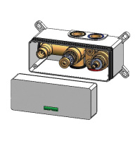 Скрытая часть смесителя для душа Cezares INT 630 2NO