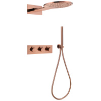 Душевой комплект ABBER Wasser Kreis AF8151RG скрытого монтажа без излива, термостат, розовое золото