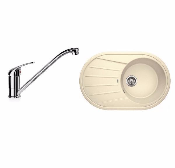 Комплект Blanco TAMOS 45 S (жасмин) + DARAS (хром) 521393D1