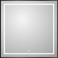 Зеркало (90х80) BelBagno Kraft SPC-KRAFT-900-800-LED-TCH-WARM-NERO с подсветкой