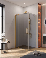 Душевой уголок (70х100) CEZARES SLIDER SLIDER-AH-1-100-70/80-GRIGIO-BORO