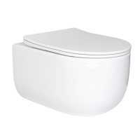 Подвесной унитаз безободковый Gid Tr2133TF-WM, розовый матовый