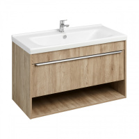 Тумба с раковиной Aquaton Хоуп 100 1A2874K0HP6C0 орех