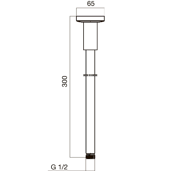 Кронштейн для верхнего душа AM.PM F0500600 хром
