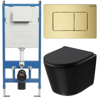 Комплект унитаза с инсталляцией Grossman Classic 97.4477BMSQ.04.32M с клавишей смыва