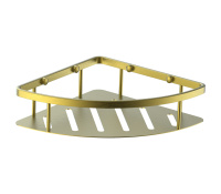 Полка для ванной угловая WONZON & WOGHAND, брашированное золото WW-4132-BG