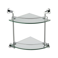 Полка стеклянная двойная Melana MLN-SY3004