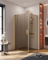 Душевой уголок (100х100) CEZARES SLIDER SLIDER-AH-1-100-100/110-BR-BORO