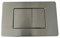 Клавиша смыва Cerutti, кнопки прямоугольные, матовая нержавеющая сталь, CR03BS