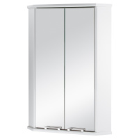 Шкаф навесной Aquaton Призма 2М угловой двустворчатый белый 1A007003PZ010