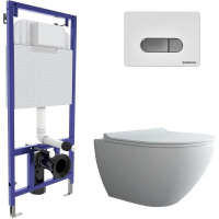 Комплект унитаза с инсталляцией Berges Wasserhaus Novum Rimless 043270