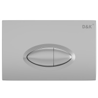 Клавиша смыва D&K Rhein.Marx DB1399002 матовый хром