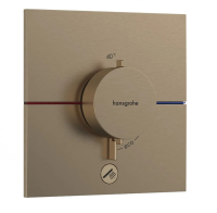 Термостат для душа Hansgrohe ShowerSelect Comfort E 15575140 шлифованная бронза