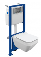 Комплект Cersanit CREA SQUARE CO DPL EO slim инсталляция LINK PRO 63997