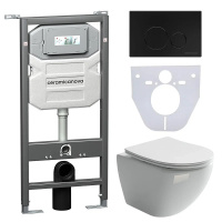 Комплект унитаза с инсталляцией Ceramicanova Metropol CN4002_1001B_1000