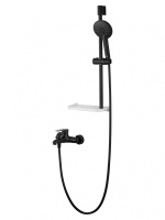 Смеситель для ванны с душевым гарнитуром WONZON & WOGHAND ALFA, черный матовый WW-AE3201-MB