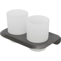 Стакан для зубных щеток  двойной CEZARES LINER-TUMDS-GM