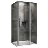 Душевой уголок (140х85) ABBER Sonnenstrand AG04140S-S85 хром