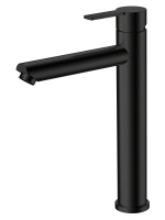 Смеситель для накладной раковины однорычажный высокий Agger Easy A3112144 черный матовый