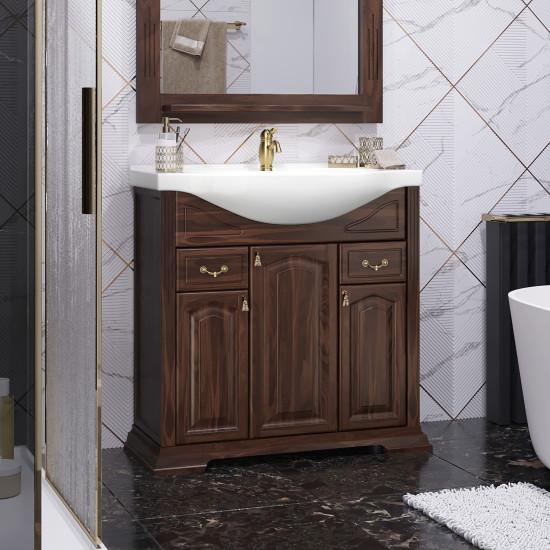 Тумба под раковину Opadiris Риспекто 85 00-00006705 орех антикварный (без раковины)